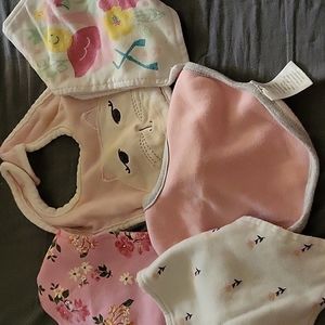 5Pc Bibs for girls